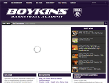 Tablet Screenshot of boykinsbasketball.com
